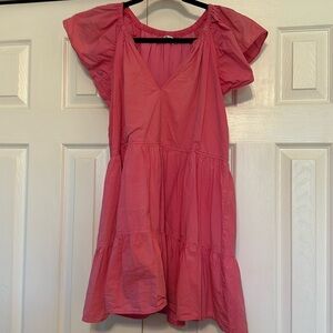 Comfy mini ruffle dress